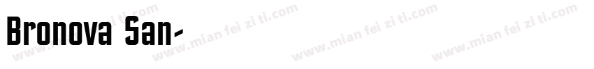Bronova San字体转换